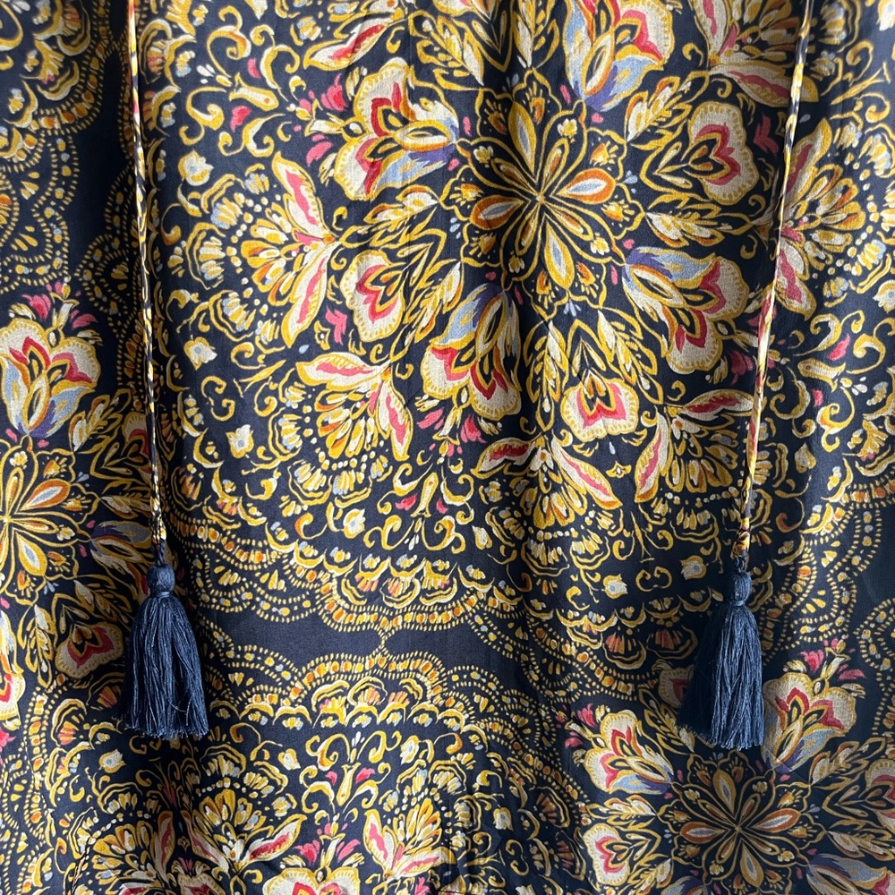 Johnny Was Jade Riley Silk Peasant Blouse S - Picture 9 of 16